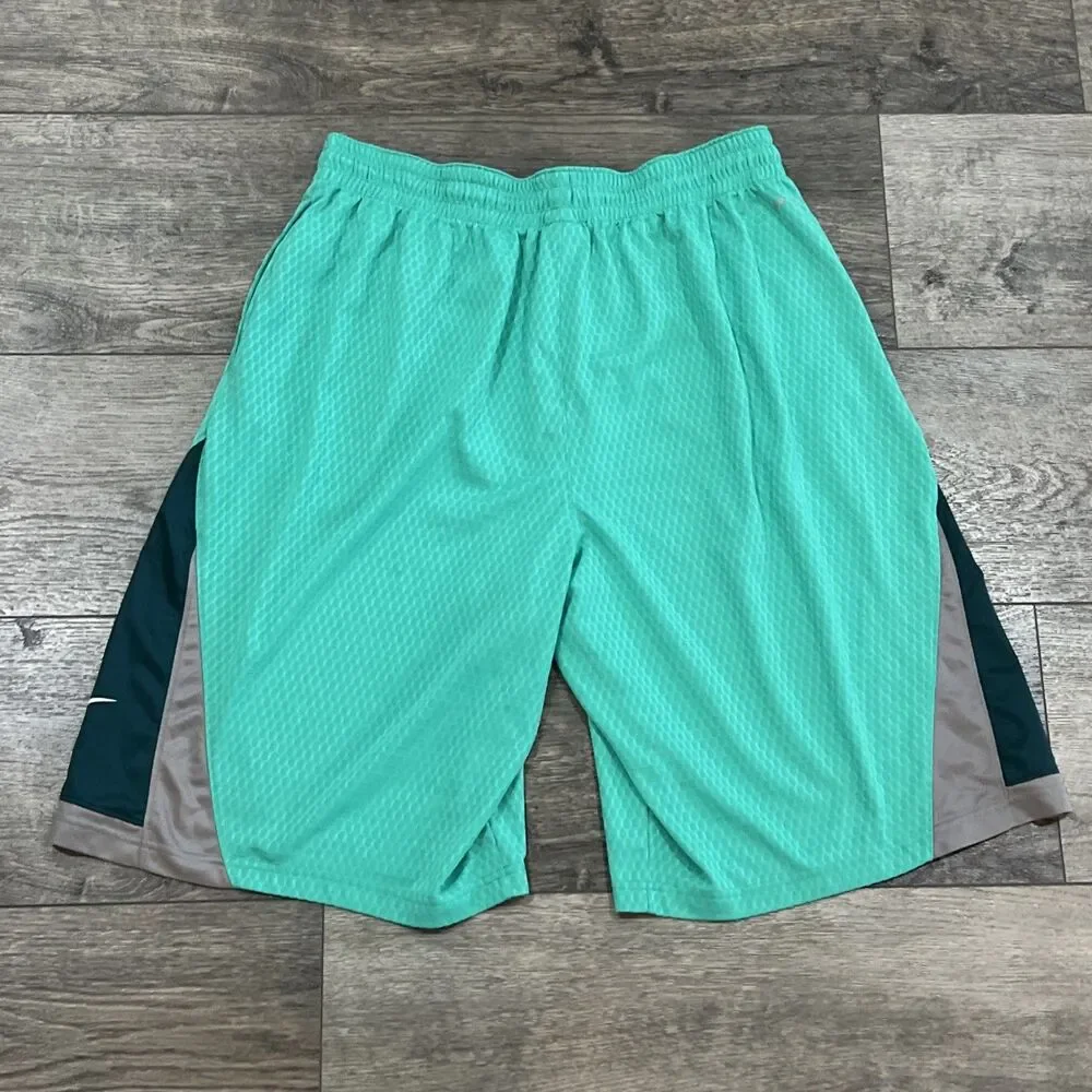 Nike Kobe Bryant Dri-FIT Basketball Shorts Teal Green Mamba Baggy Sheath Men XL